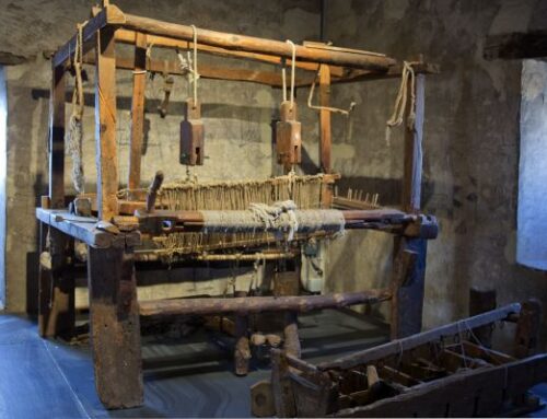 Telar de bajo lizo procedente de Lastras de Cuéllar (Segovia)
