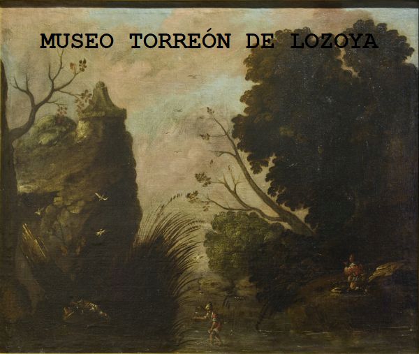 Paisaje con pescador (reproducción uso personal o editorial)