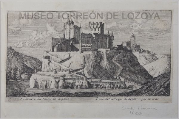 Le doriene du Palais de Sigovie / Vista del Alcazar de Segovia por de tras (reproducción uso personal o editorial)