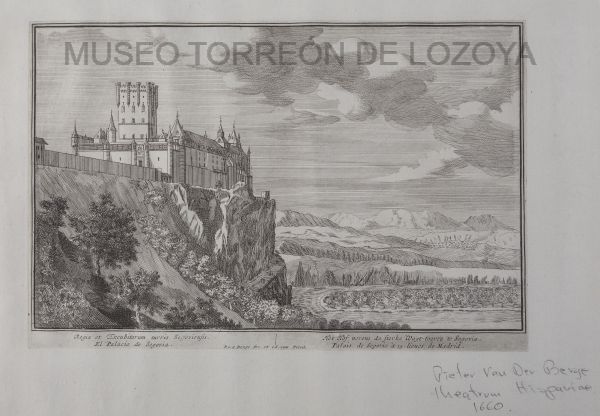 Regia et Excubitorum turris Segoviensis / El Palacio de Segovia (reproducción uso personal o editorial)