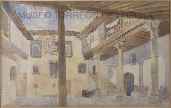 Patio de la Casa de D. Álvaro de Luna (Casa de los Rueda) (reproducción uso personal o editorial)
