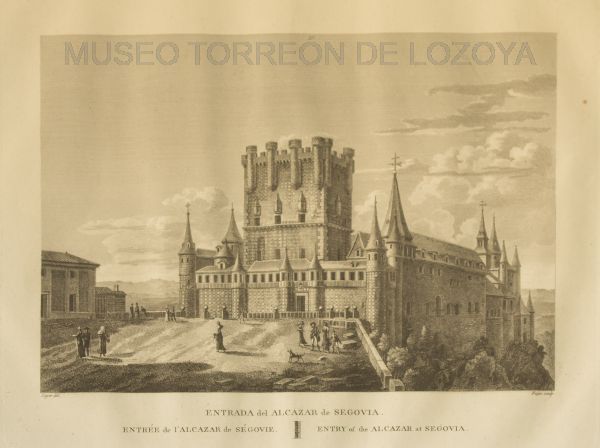 Entrada del Alcázar de Segovia (reproducción uso personal o editorial)