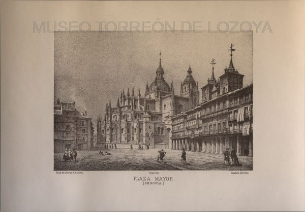 Plaza Mayor (Segovia) (reproducción uso personal o editorial)