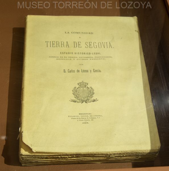 La Comunidad y Tierra de Segovia. Estudio Histórico Legal (reproducción uso personal o editorial)