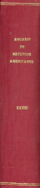 Anuario de Estudios Americanos XXXIII