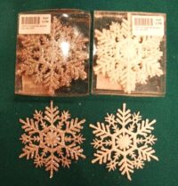 5 colgantes estrella copo de nieve