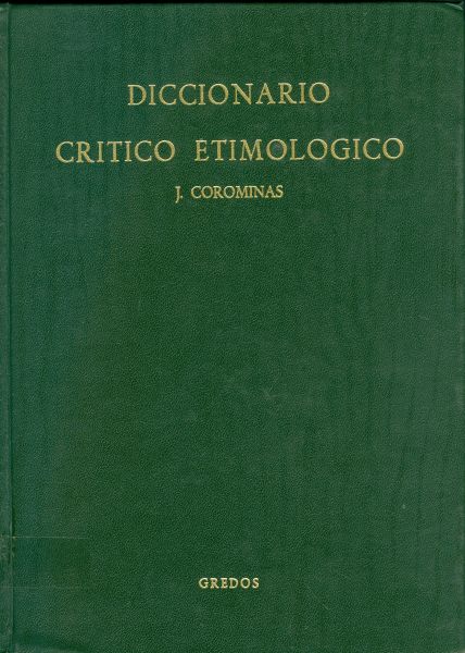 DICCIONARIO CRÍTICO ETIMOLÓGICO ÍNDICES  RI-Z