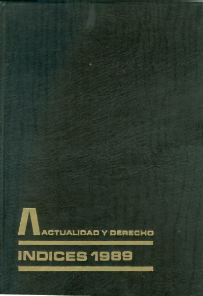 Actualidad y Derecho 1989