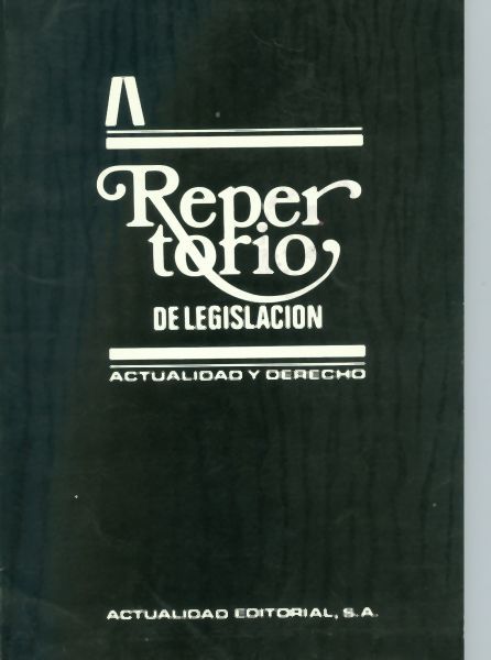 Repertorio De Legislación - Actualidad y Derecho 1989