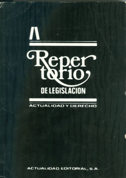 Repertorio De Legislación - Actualidad y Derecho 1992