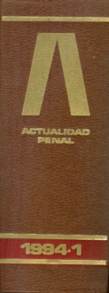 Actualidad Penal. Legislación 1994-1