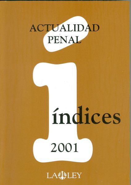 ACTUALIDAD PENAL ÍNDICES 2001