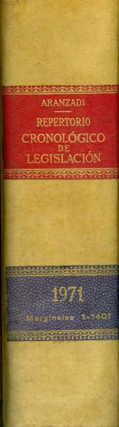 REPERTORIO CRONOLÓGICO DE LEGISLACIÓN 1971 marg. 1-1401