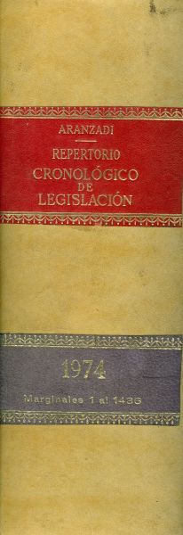 REPERTORIO CRONOLÓGICO DE LEGISLACIÓN 1974 margina. 1 al 1436
