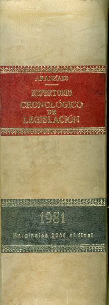 Repertorio Cronológico de Legislación 1981. Marginales 2208
