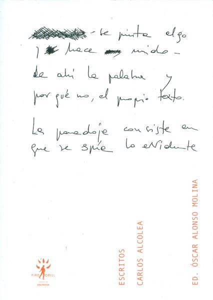 ESCRITOS. CARLOS ALCOLEA