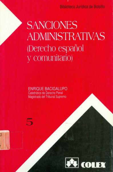 Sanciones Administrativas (Derecho Español y Comunitario) 5