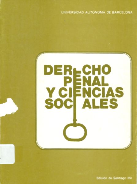 Derecho Penal y Ciencias Sociales