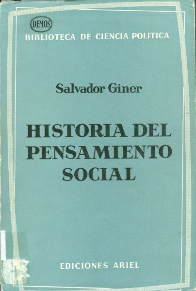 Historia del Pensamiento Social
