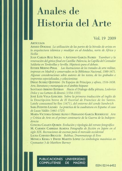 Anales de Historia del Arte. Vol 19. 2009