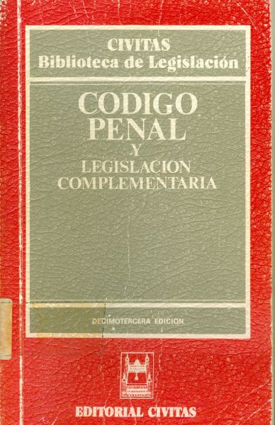 Código penal y legislación complementaria