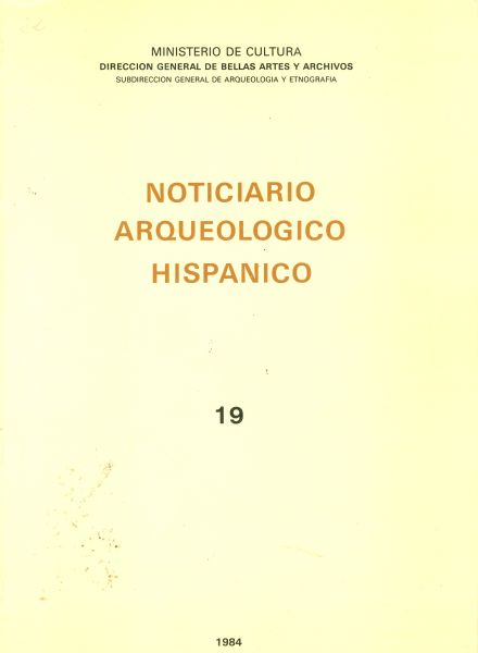 Noticiario arqueológico hispánico. 19