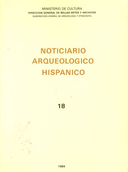 Noticiario arqueológico hispánico. 18