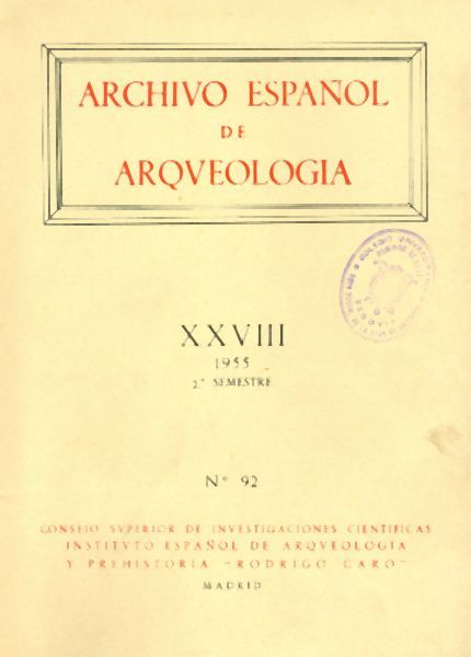 Archivo español de arqueología Vol. XXVIII N.º 92