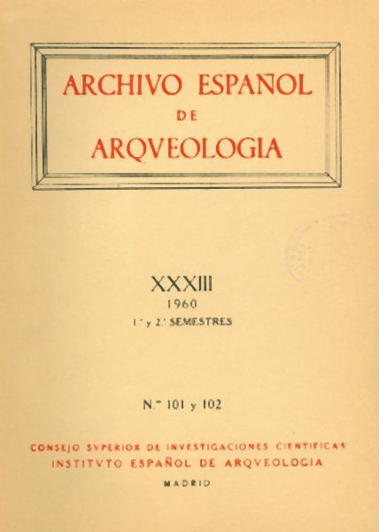 Archivo español de arqueología Vol. XXXIII N.º 101 y 102