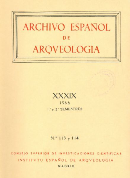 Archivo español de arqueología Vol. XXXV N.º 105 y 106