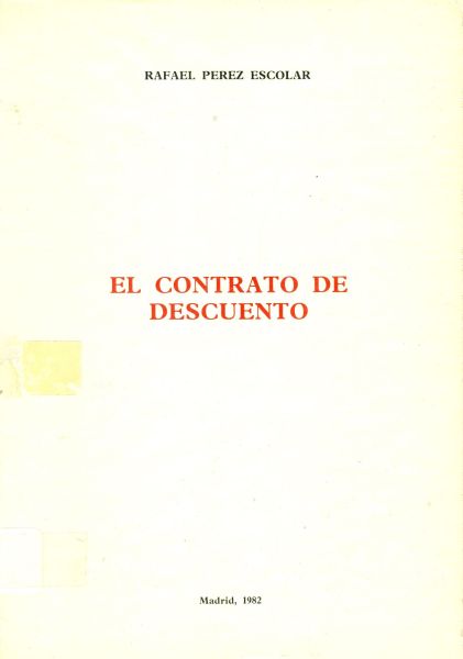 El contrato de descuento