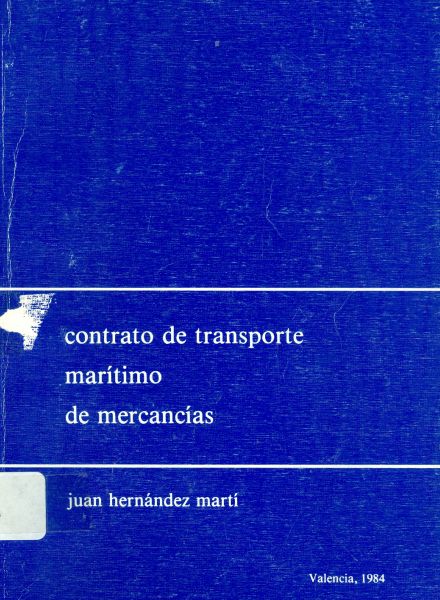 Contrato de transporte marítimo de mercancías