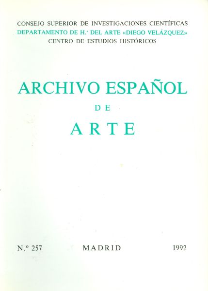 Archivo español de arte. N.º 257