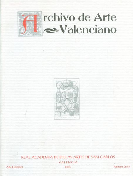 Archivo de Arte Valenciano. Año LXXXVI