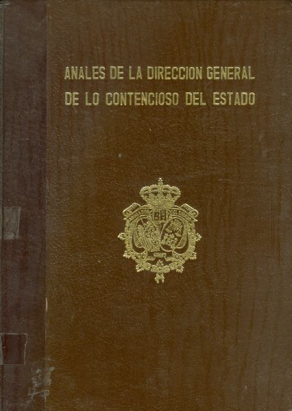 Anales de la Dirección General de lo Contencioso del Estado. 1980