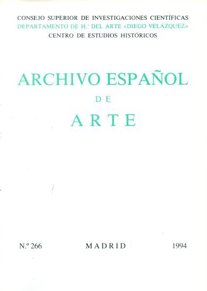 Archivo español de arte. N.º 266. Tomo LXVII