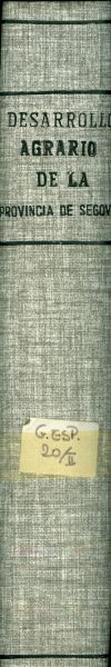 Desarrollo agrario de la provincia de Segovia