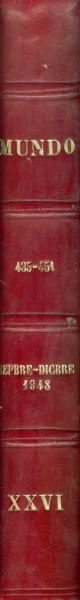 Mundo. Revista semanal de política exterior y economía. XXVI