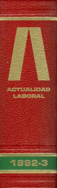 Actualidad laboral. 1992-3