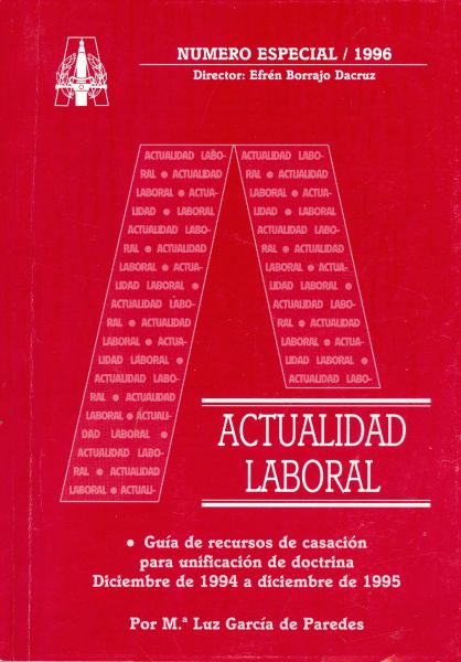 Actualidad laboral. 1994-1995. Número Especial / 1996