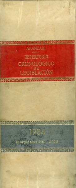 Repertorio cronológico de legislación. 1984. Marginales 951-2106. Vol 2