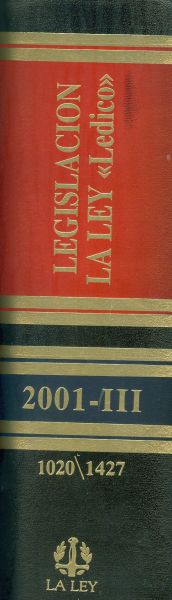 Legislación La Ley . 2001-III. 1020/1427