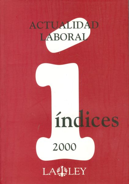 Actualidad Laboral. Índices. 2000