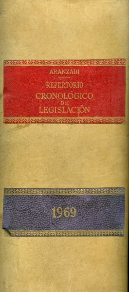 Repertorio Cronológico de Legislación 1969. Primera edición