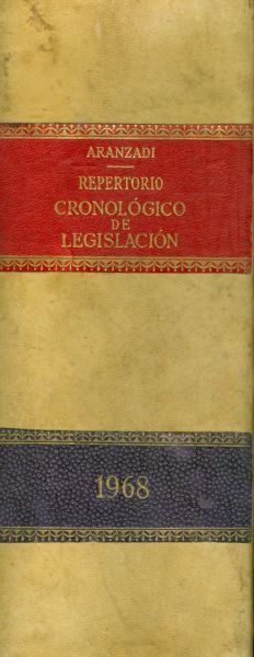 Repertorio Cronológico de Legislación 1968. Primera edición
