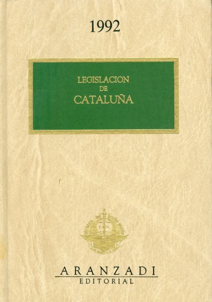 Legislación de Cataluña. 1992