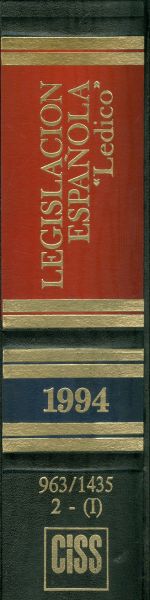 Legislación . Tomo 1994-2-(I)