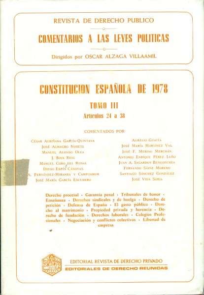 Curso de Derecho Político. Volumen II. 3.ª edición revisada