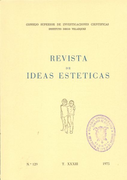 Revista de Ideas Estéticas. N.º 129. T. XXXIII. 1975