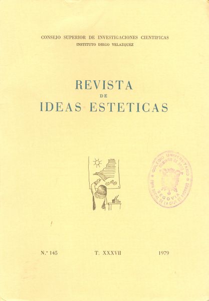 Revista de Ideas Estéticas. N.º 145. T. XXXVII. 1979